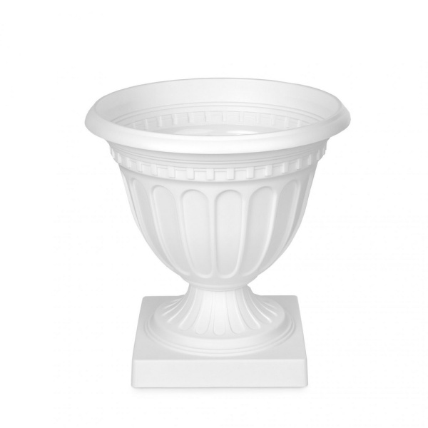 Вазон Олимпия 18л белый 9036 (Альтерн)(4шт)