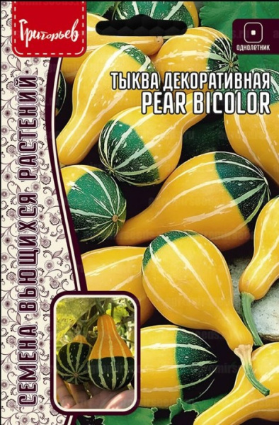 Тыква Декор. Pear Bicolor 3шт (Ред.Сем) Тыква Декор. Pear Bicolor 3шт (Ред.Сем)