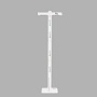 Подставка под фитолампы 83см 3 уровня белая (c 1 полкой) (ВС)