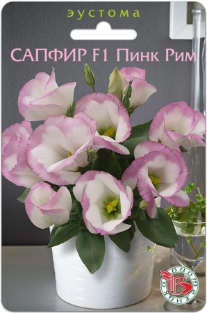 Эустома Сапфир Пинк рим F1 однолетник 5шт (Биотехника)