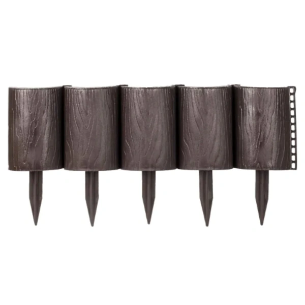 Ограждение Садовый конструктор коричневый 3м (6секций) В15см (Мастер Сад)